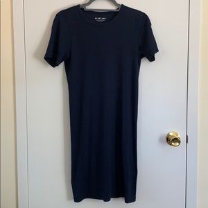 Everlane navy t-shirt dress
